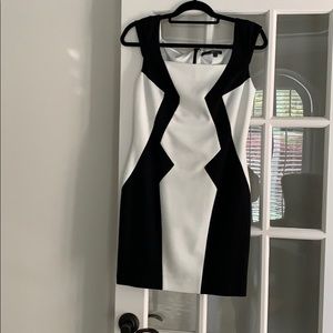 Jay Godfrey Black and White Mini Dress